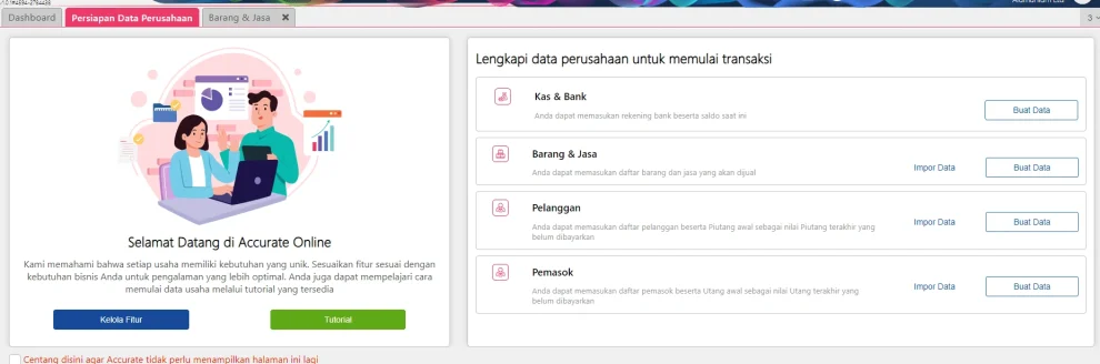 Isi data Perusahaan