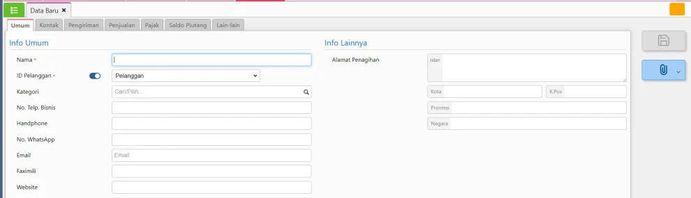Mengisi Data Pelanggan
