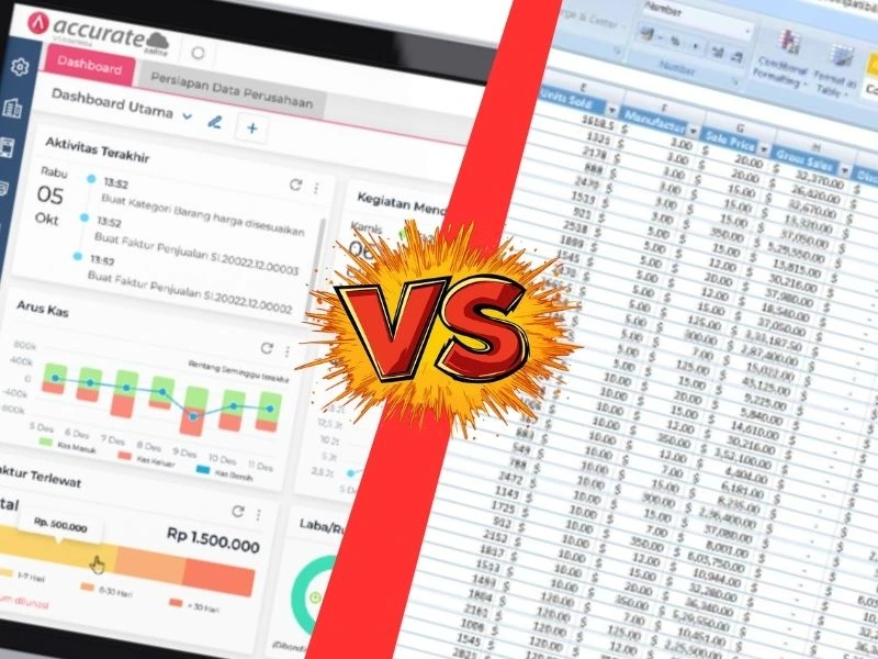 Accurate Online vs Spreadsheet Manual