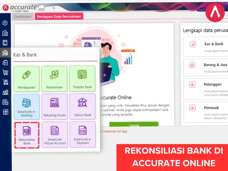 CARA REKONSILIASI BANK DI ACCURATE ONLINE