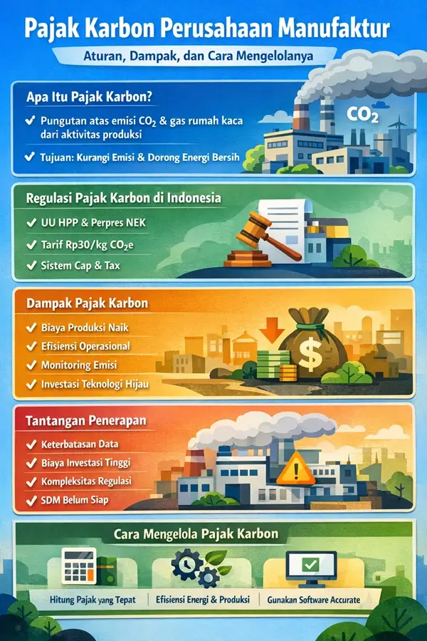 Infographic Pajak Karbon Perusahaan Manufaktur