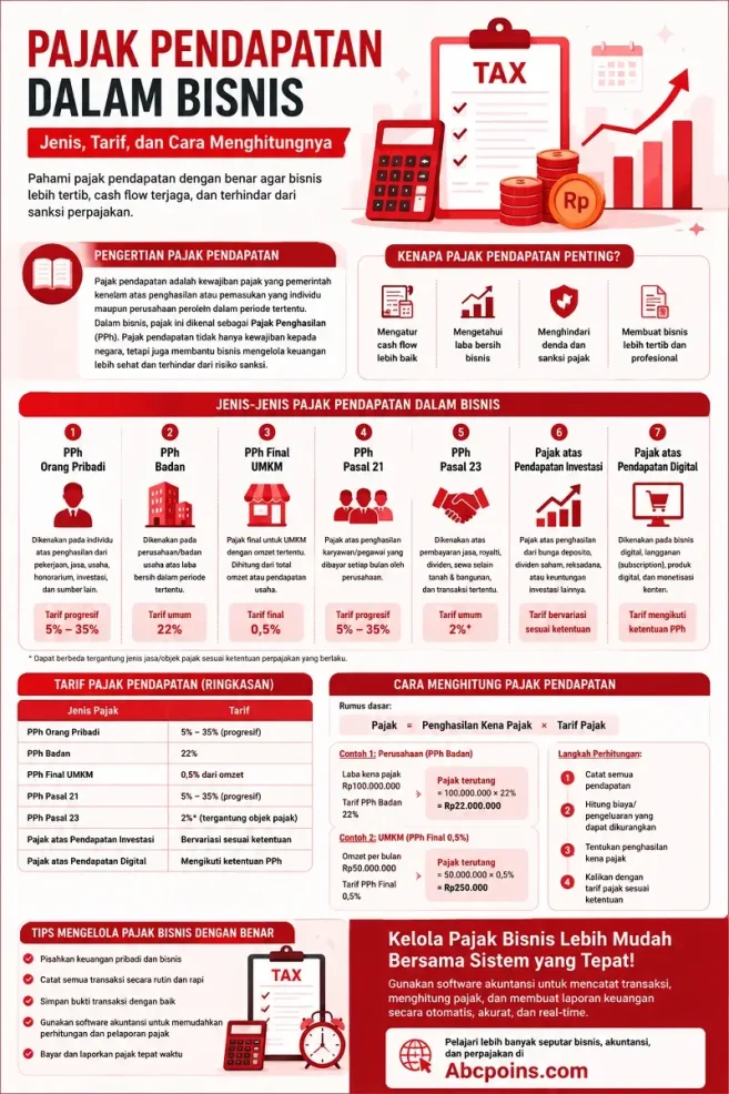 Infografis Pajak Pendapatan
