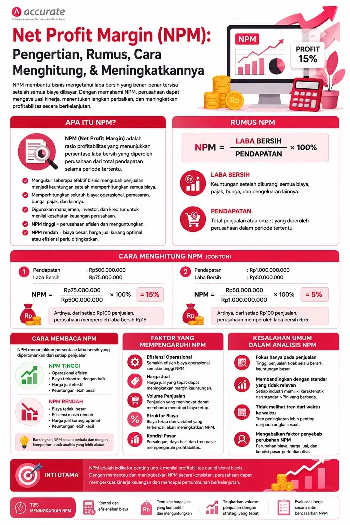 Infografis Net Profit Margin