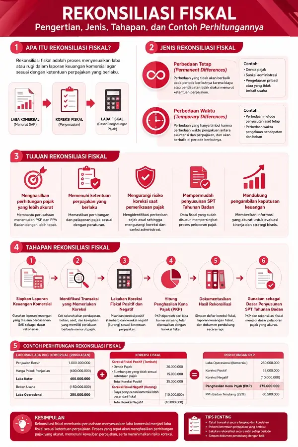 Infografis Rekonsiliasi Fiskal