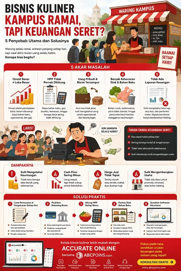 Infografis Bisnis Kuliner Kampus